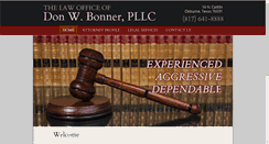 Desktop Screenshot of donbonnerlaw.com