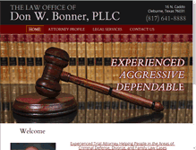 Tablet Screenshot of donbonnerlaw.com